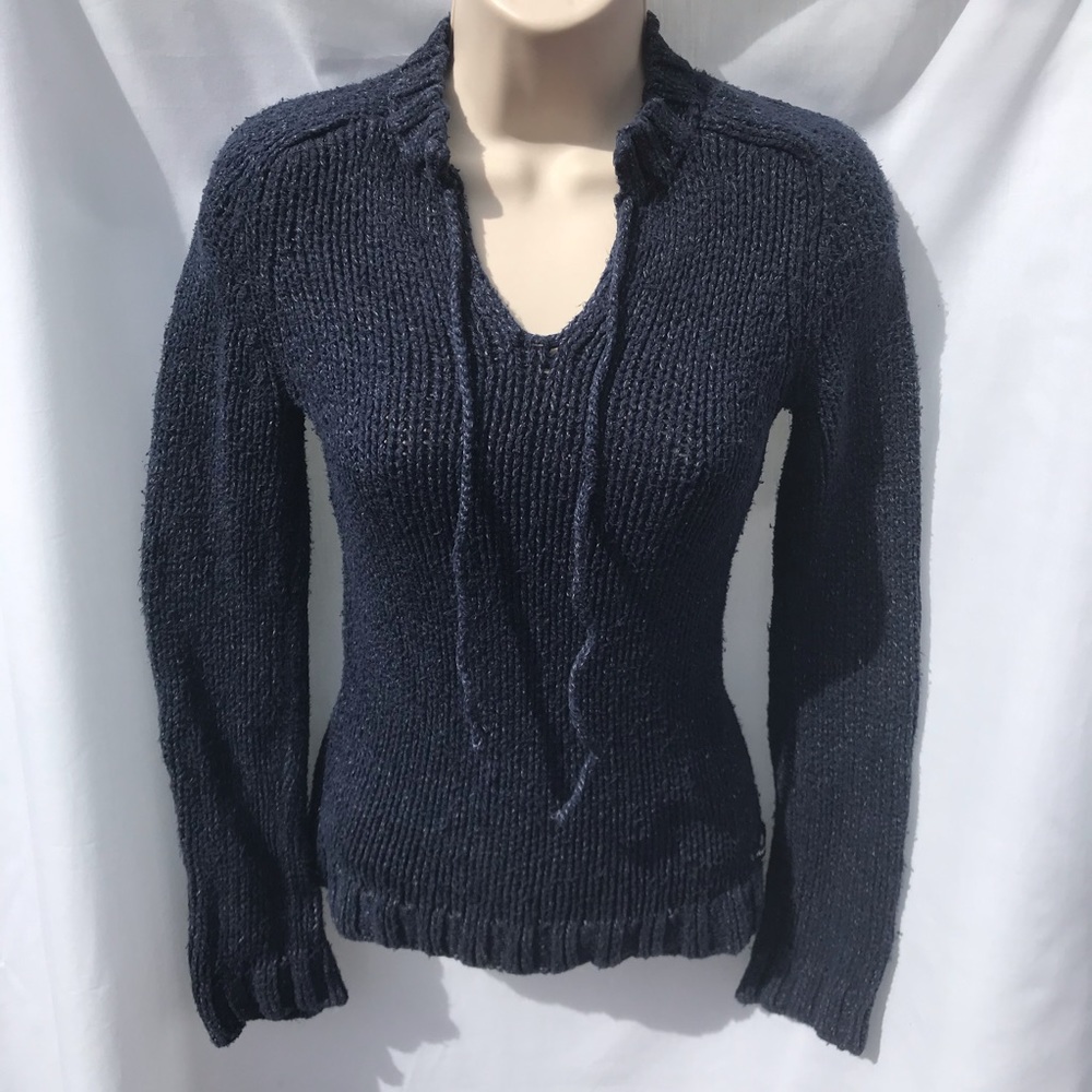 American Eagle V-neck Cotton Knit Pullover Sweater